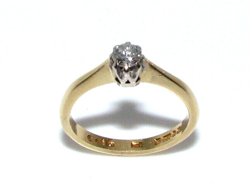 Anello solitario diamante - anello,