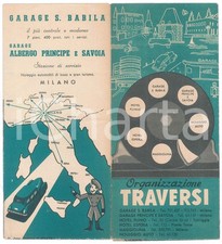 1950 ca MILANO Organizzazione TRAVERSI - Ristorante LA MAGGIOLINA *Pieghevole
