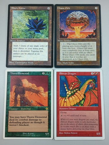Mtg black lotus chaos orb - black,