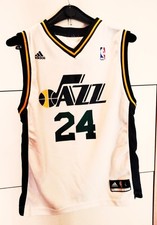 UTAH JAZZ-MAGLIA DA BASKET-MILLSAP 24-TAGLIA L-DA RAGAZZO-AGE 14/16-OTTIME COND.