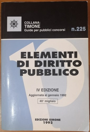 Elementi diritto pubblico - elementi,