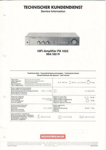 Nordmende 1002 984 - pa, 984.160