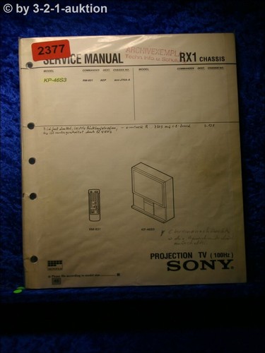 Manuale servizio sony kp - di,