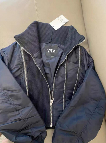 Zara navy gessato combinato - zara,