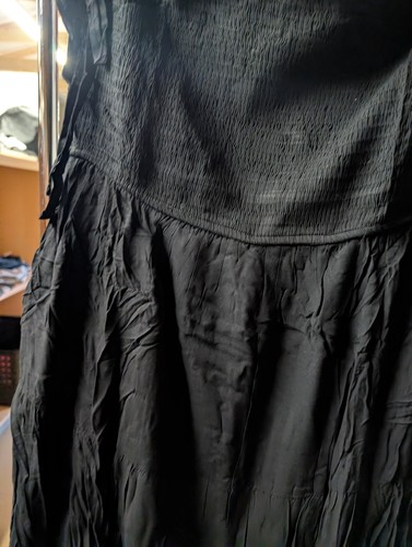 Maxi gonna nera con - , vita