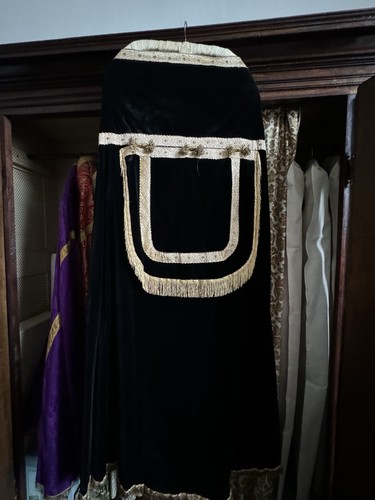 Piviale nero set completo - (set,