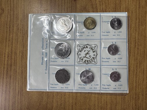 Ipzs coin set - serie, 8