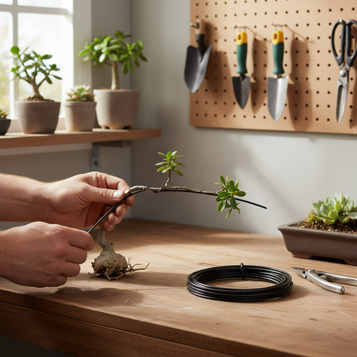 Filo bonsai alluminio - alluminio, nero