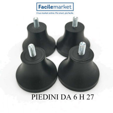 4 Piedini ventosa mod. famiglia perno Ø6 per affettatrice Made in Italy