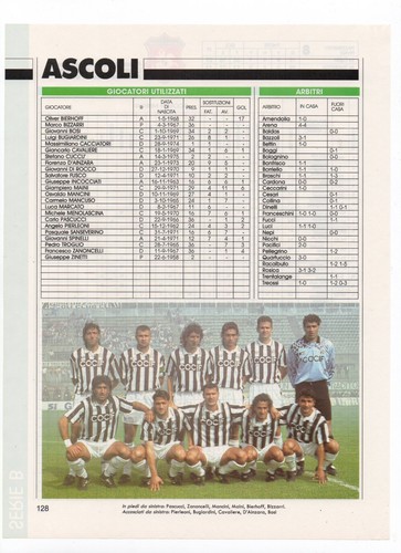 Ascoli serie 1993 - ascoli,
