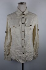 ROCCOBAROCCO CAMICIA DONNA TG. 42 WOMAN SHIRT CASUAL VINTAGE LINO LINEN