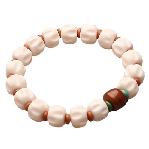 Bracciale bianco corna - , di
