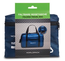 Borsa da viaggio pieghevole Duffle Bag Weekender funzione di inserimento blu circa 20 L