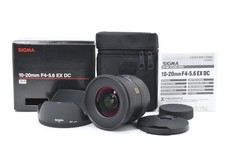 Sigma hsm 20mm 4 - 10-20mm, f/4-5.6