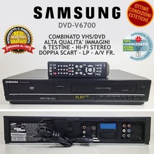 VIDEOREGISTRATORE COMBINATO DVD VHS SAMSUNG DVDV6700 LETTORE CASSETTE VCR COMBO