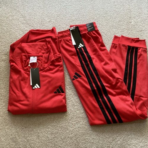 Adidas tuta uomo rossa giacca