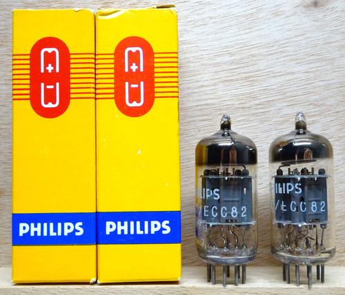 Coppia philips ecc82 - ecc82, |