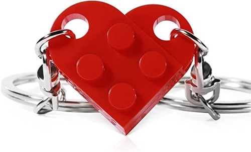 Lego cuore portachiavi set - lego,