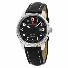 Orologio militare automatico Revue Thommen Airspeed XLarge uomo Swiss Made nero NUOVO