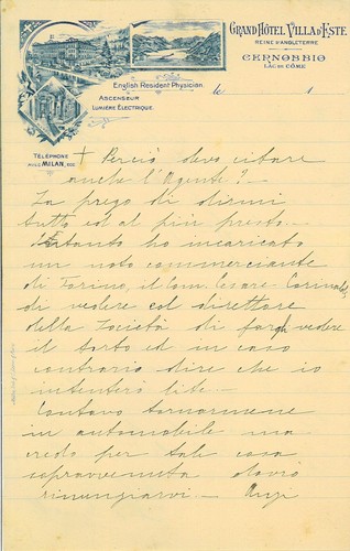 Lettera int grand hotel villa - lettera,