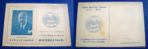 Cartolina simbolo partito - cartolina,