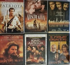 Lotto 6 DVD KING ARTHUR, IL PRIMO CAVALIERE, L'ULTIMO SAMURAI,GANGS OF NEW YORK