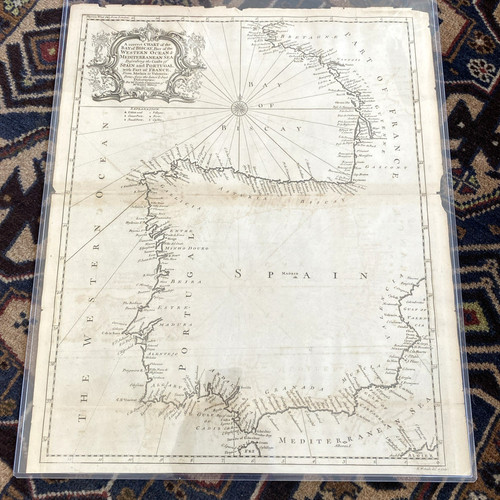 Antica mappa baia - mappa-baia, di