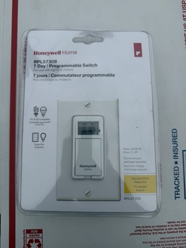 Honeywell home rpls730b day - honeywell, 7-day