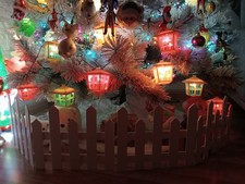 Luci Di Natale Vintage Grandi Casette Glitter 