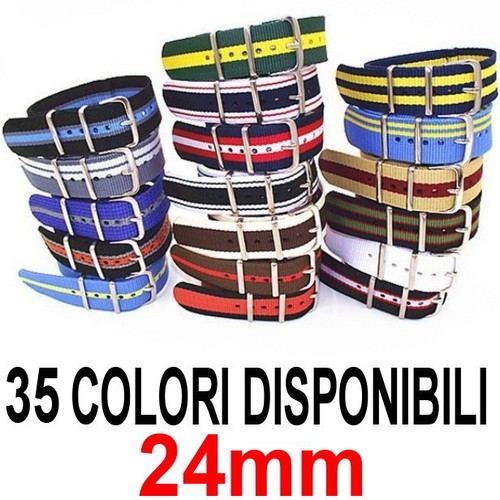Cinturino orologio nylon mm - nylon, 24