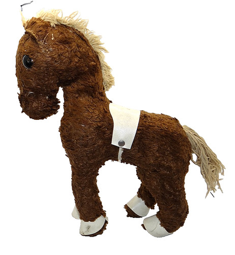 Vecchio cavallo tessuto - vecchio,