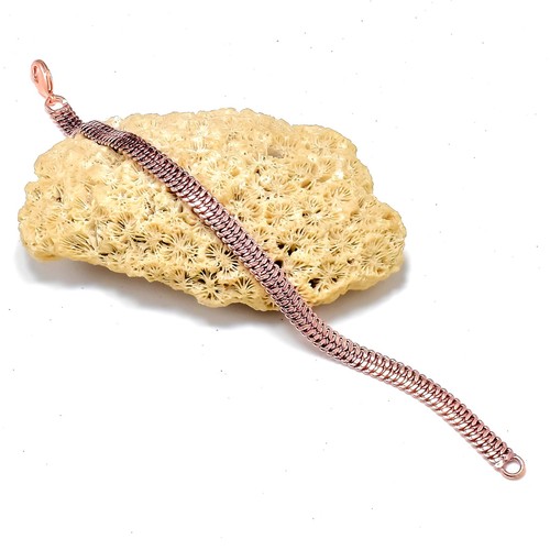 Bracciale catena serpente rame