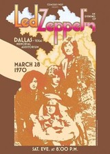 Led Zeppelin Dallas 1970 mini