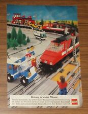 Rara Pubblicità LEGO Trains Ferrovia 7745 12V Super Treno Passeggeri 1989