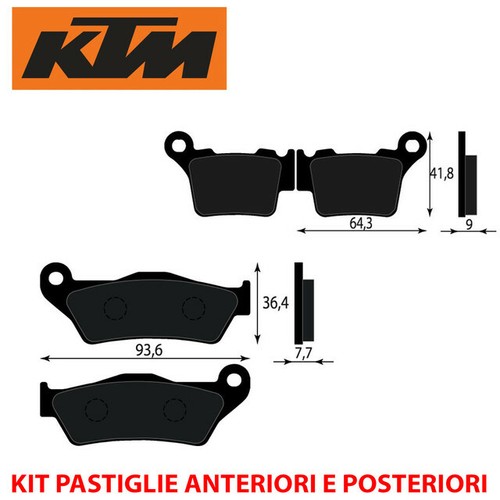 Kit pastiglie freno - kit,