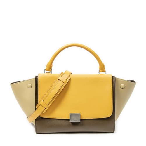 Celine small tricolor trapeze - celine,