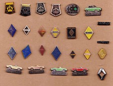 Vintage renault pin badges - vintage,