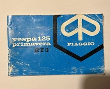 VESPA 125 ET3 PRIMAVERA Manuale D’ Uso Manutenzione Piaggio Originale Usato