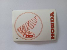 FIGURINA MOTO 2000 PANINI 1972 STEMMA HONDA n 98 CON VELINA