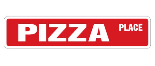 Pizza place cartello - pizza,