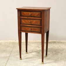 ANTICO COMODINO CONSOLLE COMÒ NAPOLEONE III INTARSIATO XIX secolo