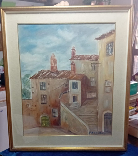Quadro soggetto case borgo - soggetto,