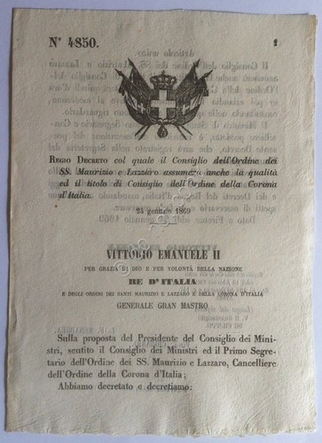Regio decreto 4850 - ordine, ss
