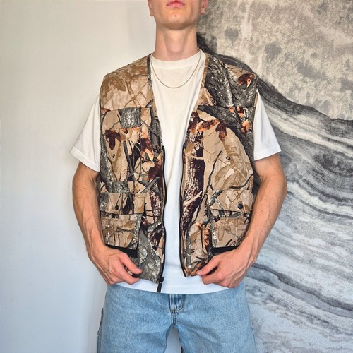 Gilet utility uomo medium kaki - gilet,