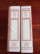 TRECCANI Letteratura Italiana Ricciardi CARDUCCI  Opere 2 volumi 