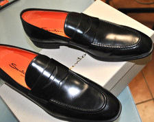 SANTONI  MOCASSINO PELLE  NERO