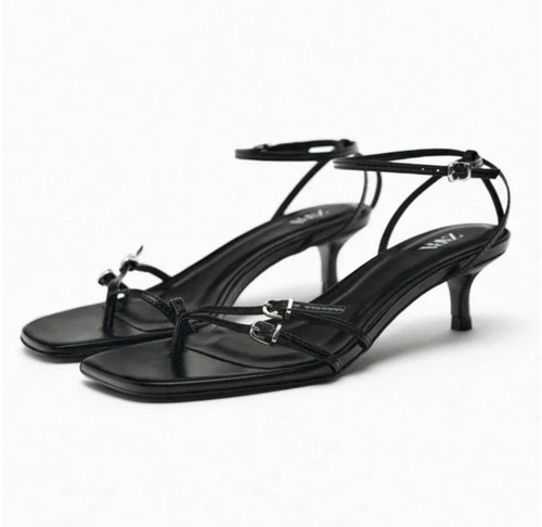 Zara buckled strappy leather