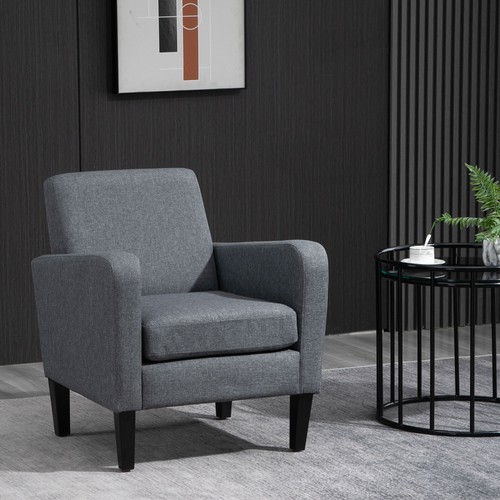 Homcom poltrona con schienale - con,