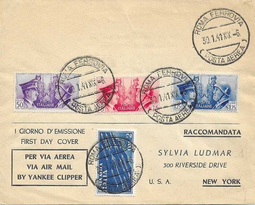 Storia postale regno 1941 fdc - storia,