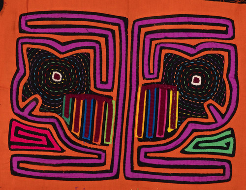 Purple and orange puppy dog - orange,